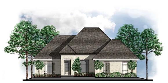 House Plan 41576 Elevation