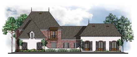 Country European French Country Southern Elevation of Plan 41579