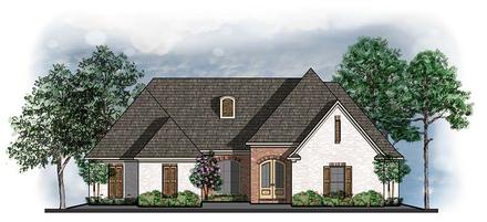 Ranch Southern Traditional Elevation of Plan 41582