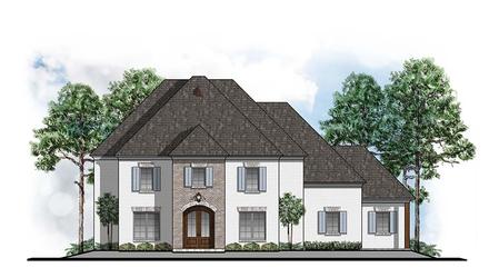 Colonial Southern Elevation of Plan 41585
