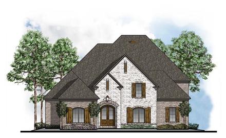 European Southern Elevation of Plan 41589