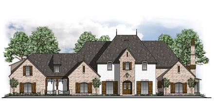 European French Country Southern Traditional Elevation of Plan 41591