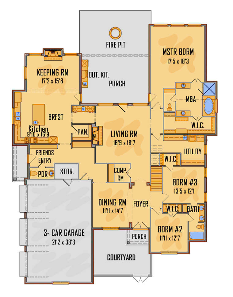 European Southern Traditional Level One of Plan 41610