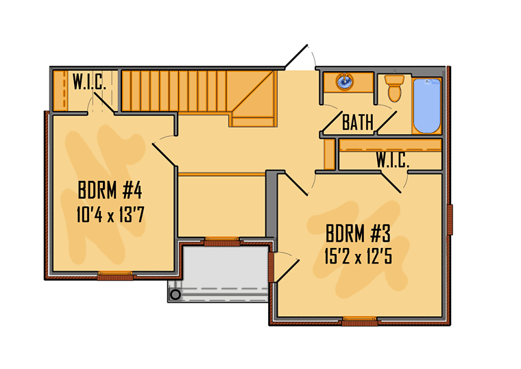 Colonial European Traditional Level Two of Plan 41614