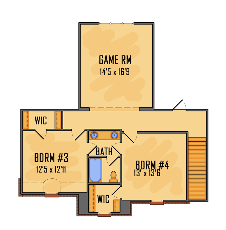 European Southern Traditional Level Two of Plan 41615