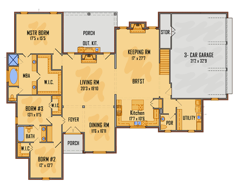 Country European Southern Traditional Level One of Plan 41618