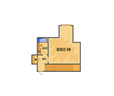 House Plan 41622 Second Level Plan