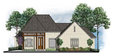 Cottage Country European Southern Traditional Elevation of Plan 41624