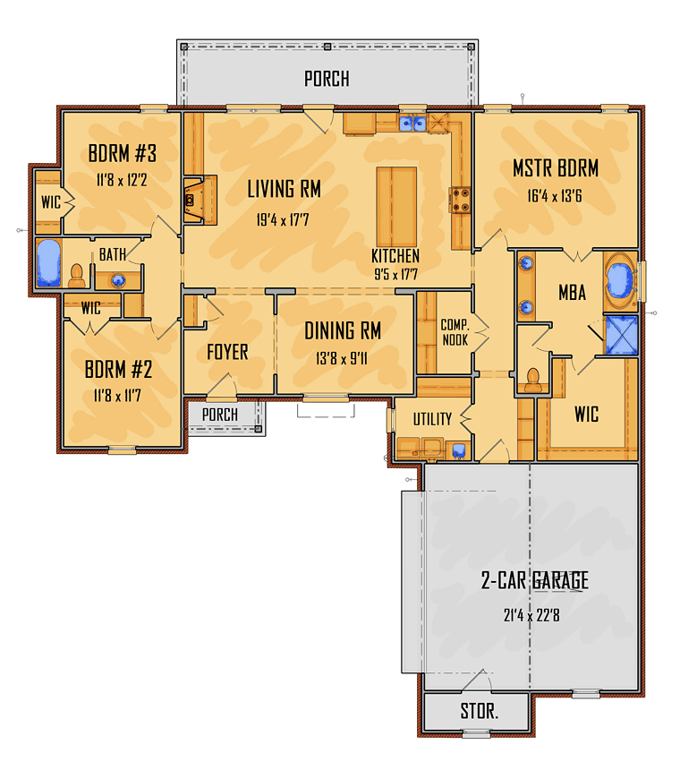 European Southern Traditional Level One of Plan 41628