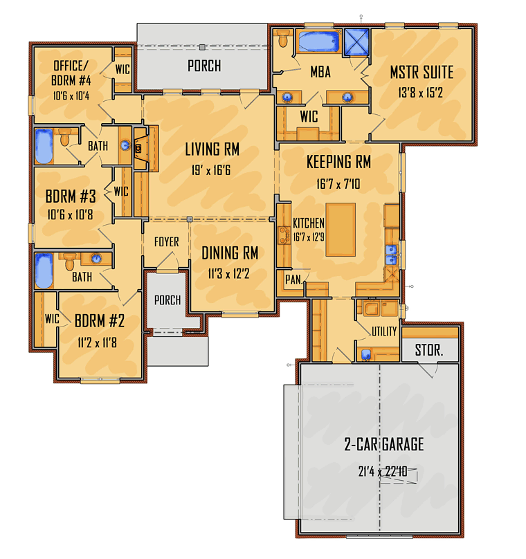 European Southern Traditional Level One of Plan 41629