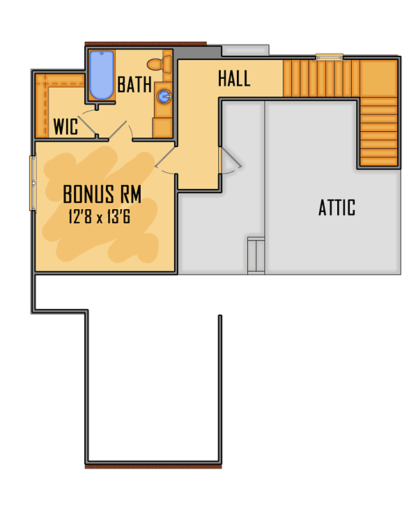 Craftsman European Traditional Level Two of Plan 41634