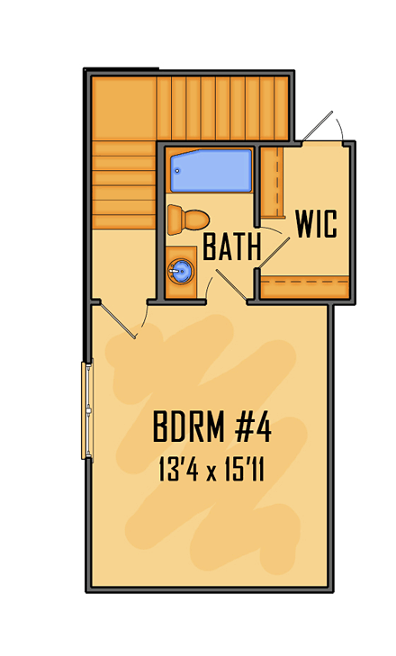 House Plan 41635 Second Level Plan