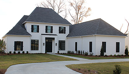 Colonial Contemporary Country European Southern Traditional Elevation of Plan 41664