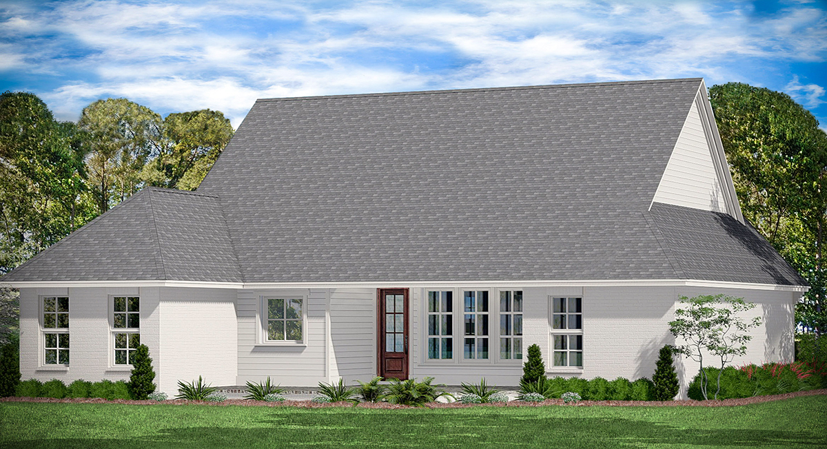 Country Farmhouse Traditional Rear Elevation of Plan 41665