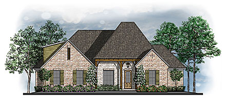 Country Southern Traditional Elevation of Plan 41683