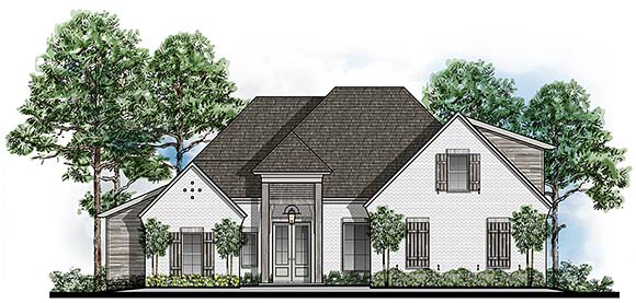 House Plan 41695 Elevation