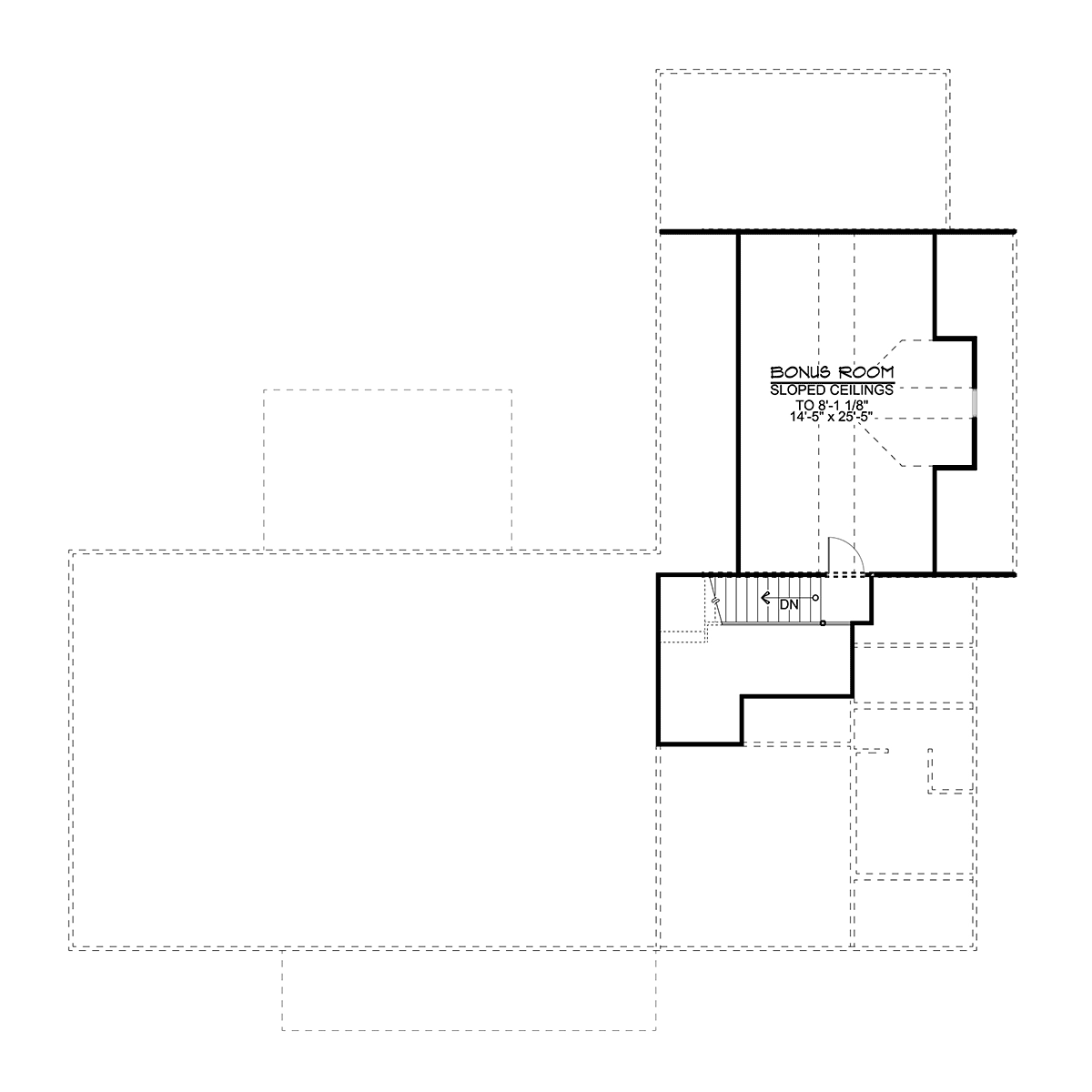 Cottage Country Farmhouse Level Two of Plan 41811