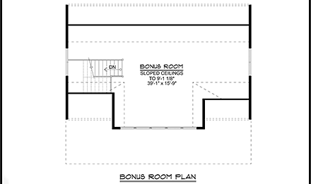 Garage Plan 41829 - 2 Car Garage Apartment Second Level Plan