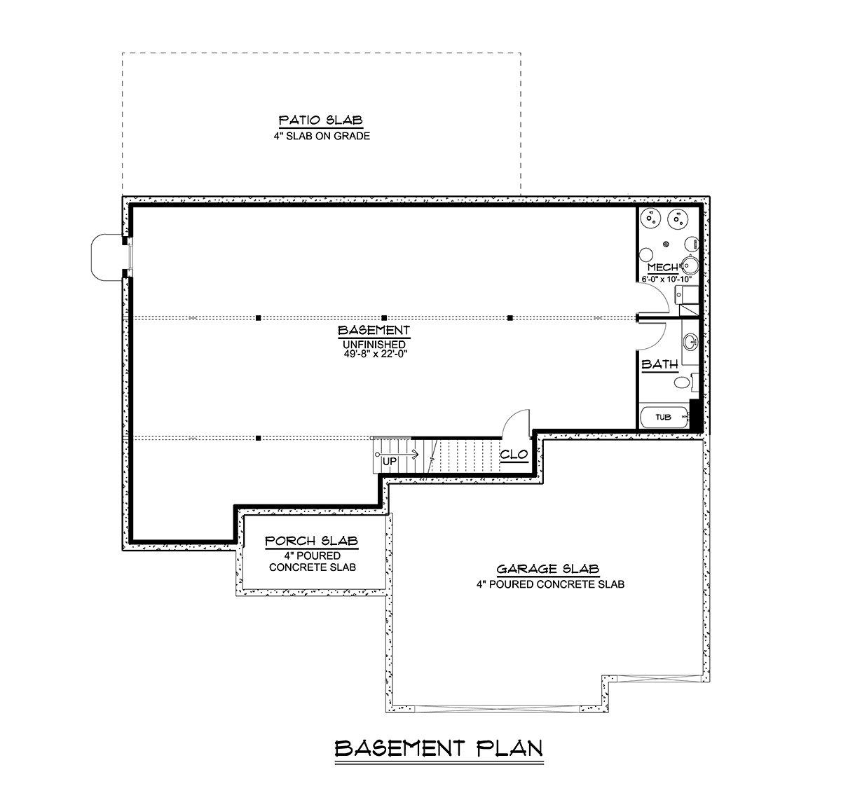 Craftsman Ranch Traditional Lower Level of Plan 41831