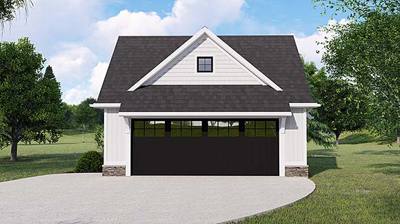 Garage Plan 41835 - 2 Car Garage Elevation