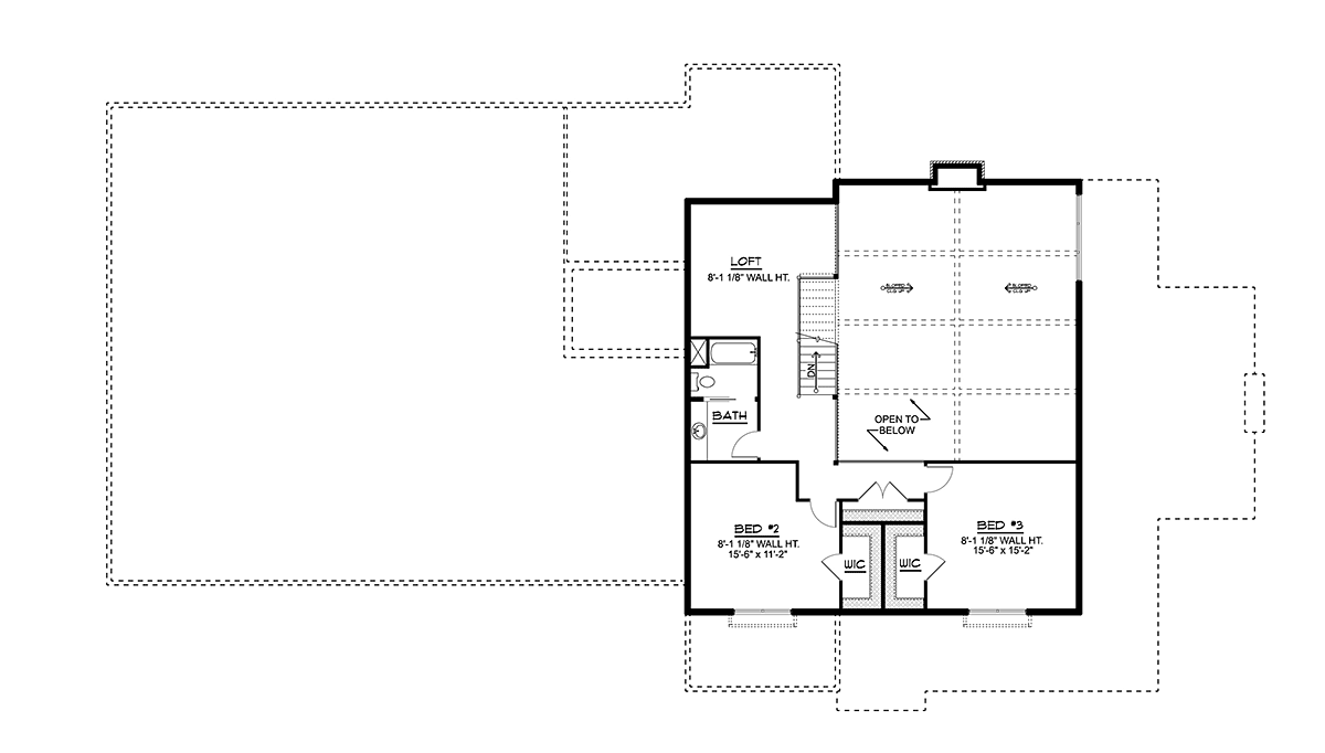 Barndominium Level Two of Plan 41836