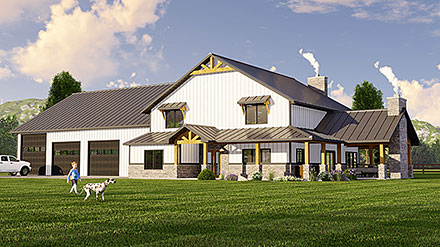 House Plan 41836 Elevation