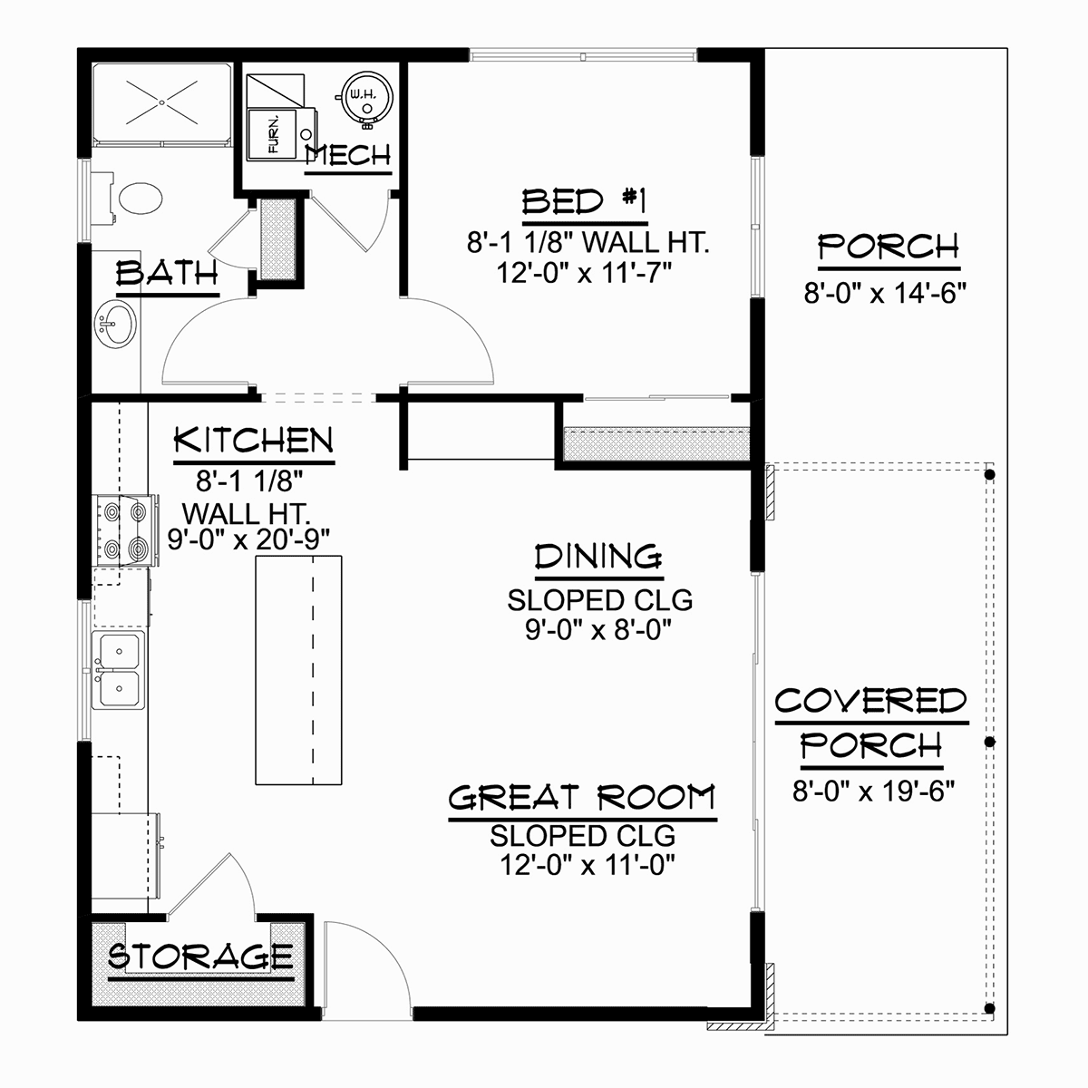 Contemporary Modern Level One of Plan 41852