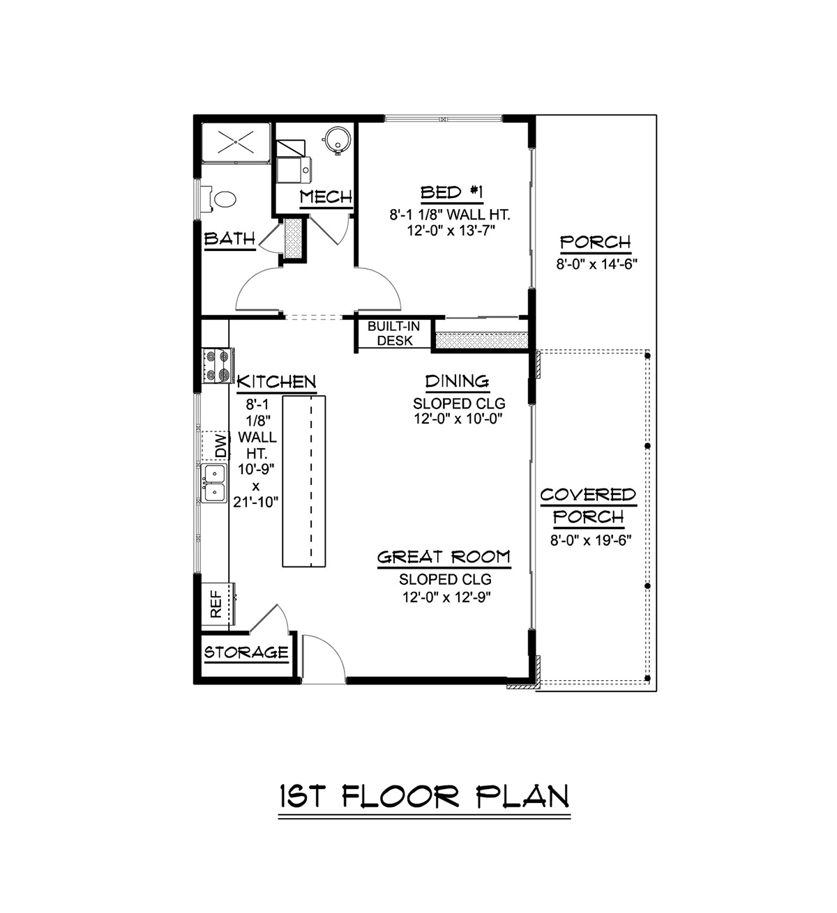 Modern Ranch Level One of Plan 41853