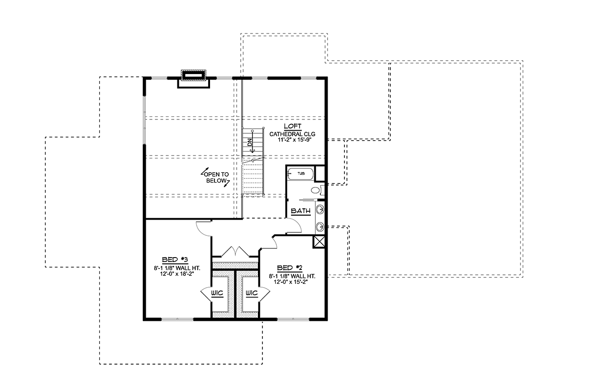 Barndominium Level Two of Plan 41859