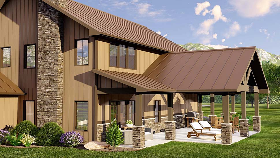 Barndominium Plan with 2826 Sq. Ft., 3 Bedrooms, 4 Bathrooms, 2 Car Garage Picture 5