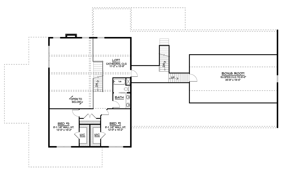 Barndominium Craftsman Level Two of Plan 41862