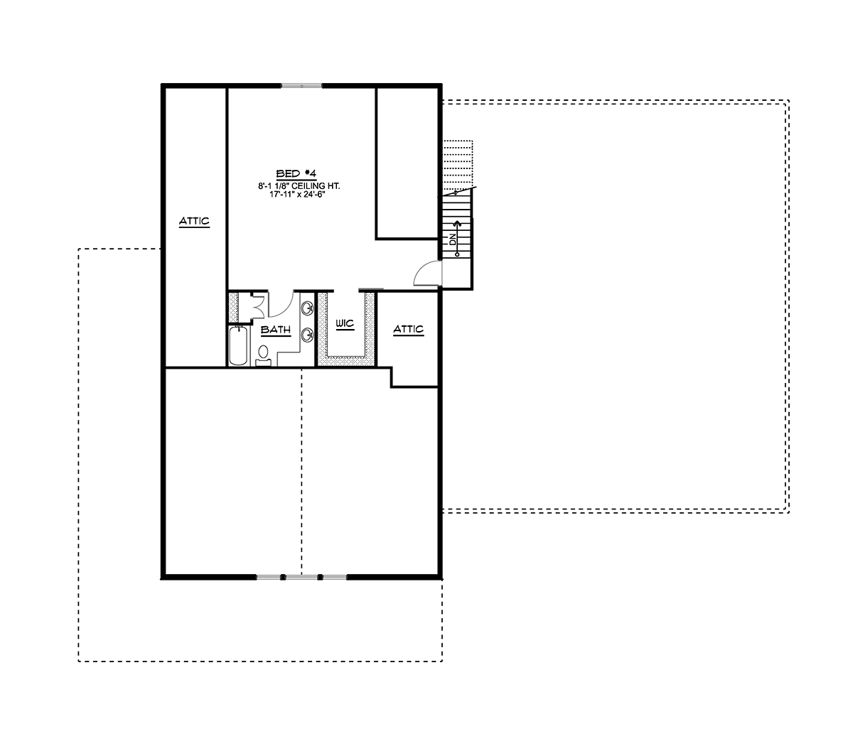 Barndominium Craftsman Farmhouse Level Two of Plan 41863