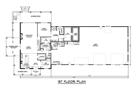 House Plan 41870 First Level Plan