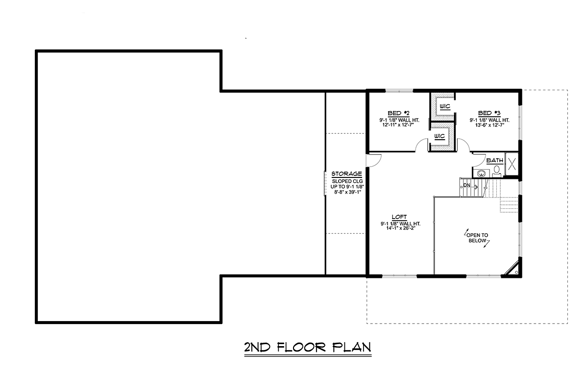 House Plan 41871 Level Two
