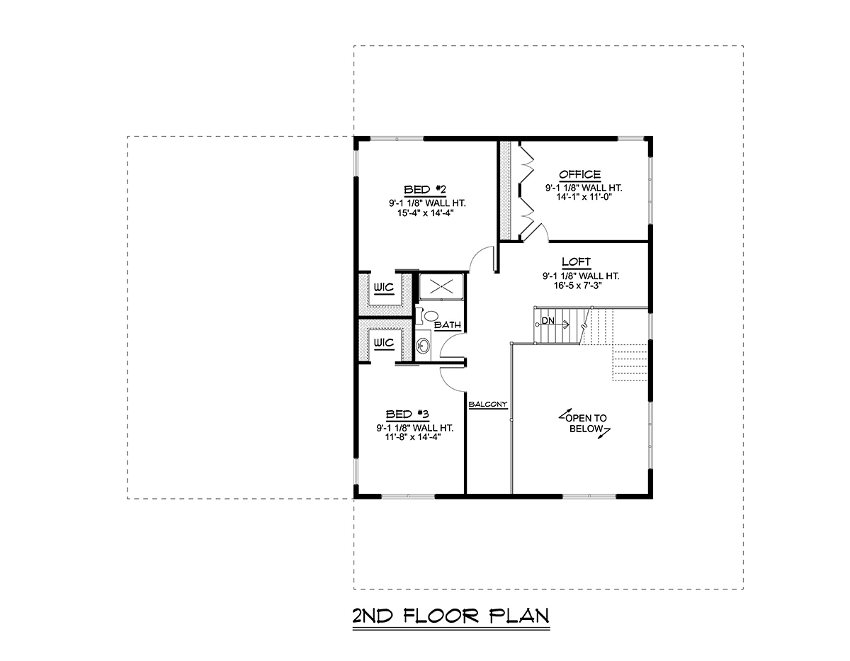 Barndominium Country Level Two of Plan 41874