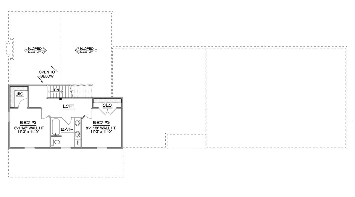 House Plan 41877 Level Two