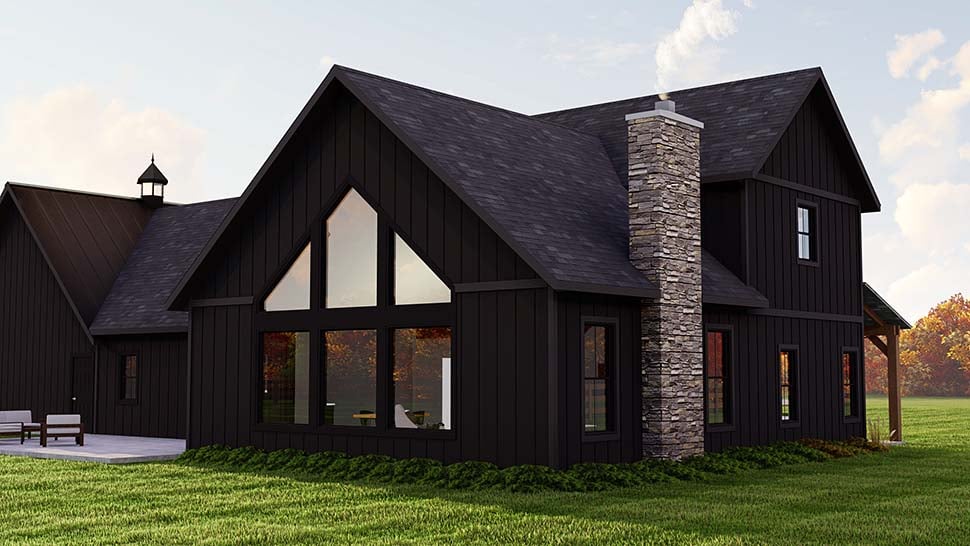 Barndominium, Farmhouse Plan with 2400 Sq. Ft., 3 Bedrooms, 3 Bathrooms, 3 Car Garage Picture 8