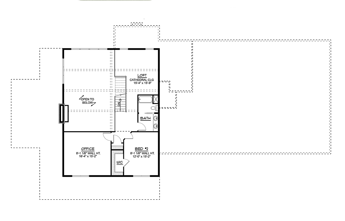 Barndominium Level Two of Plan 41879
