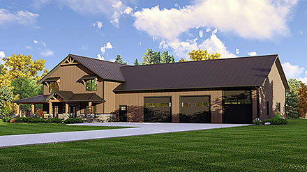 Barndominium Elevation of Plan 41879