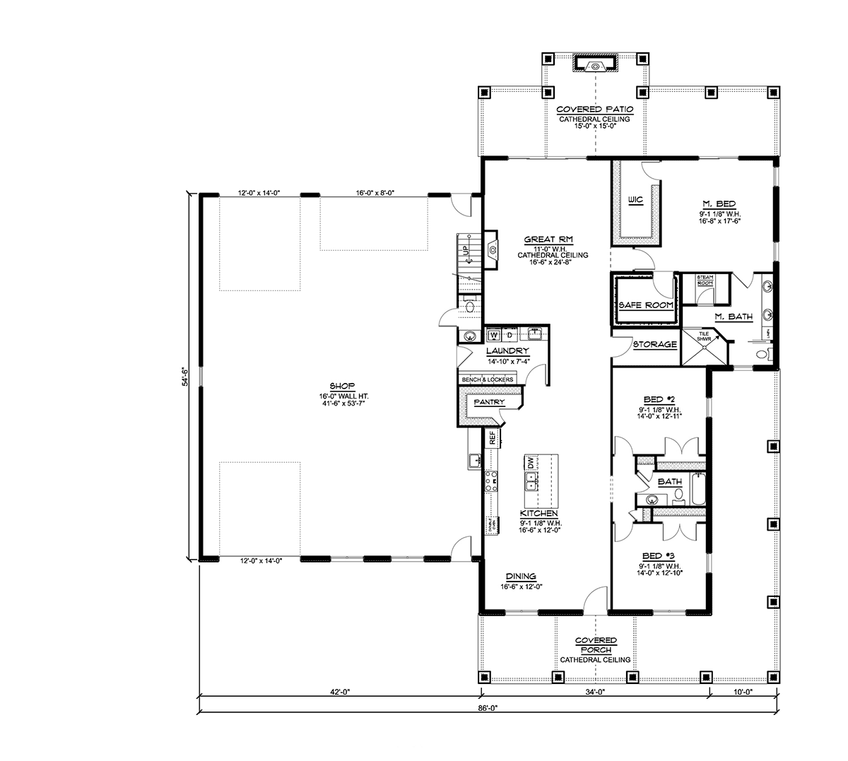 House Plan 41880 Level One