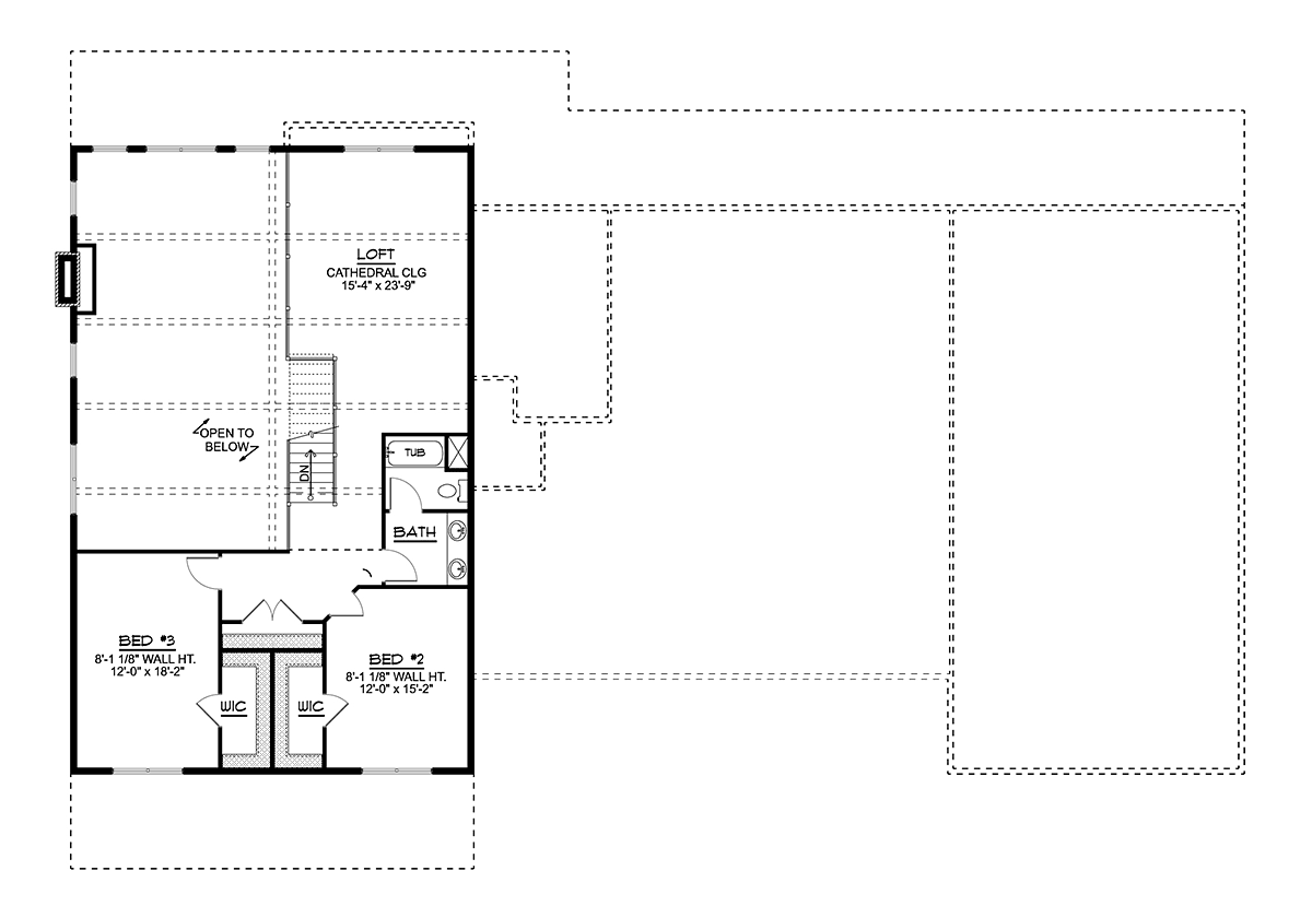 Barndominium Level Two of Plan 41895