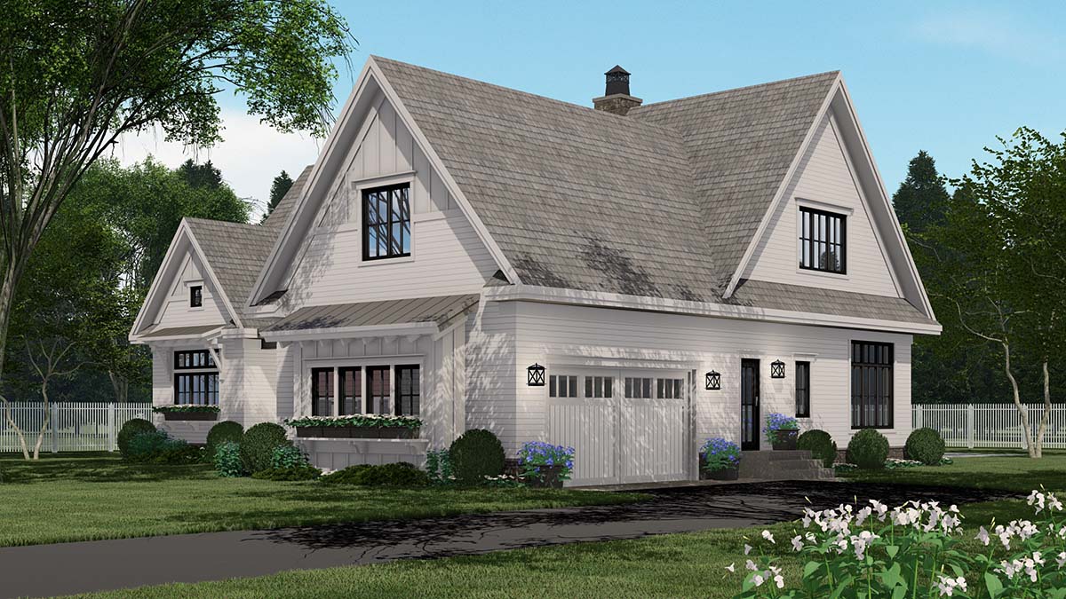 Country Plan with 3319 Sq. Ft., 4 Bedrooms, 4 Bathrooms, 2 Car Garage Picture 2
