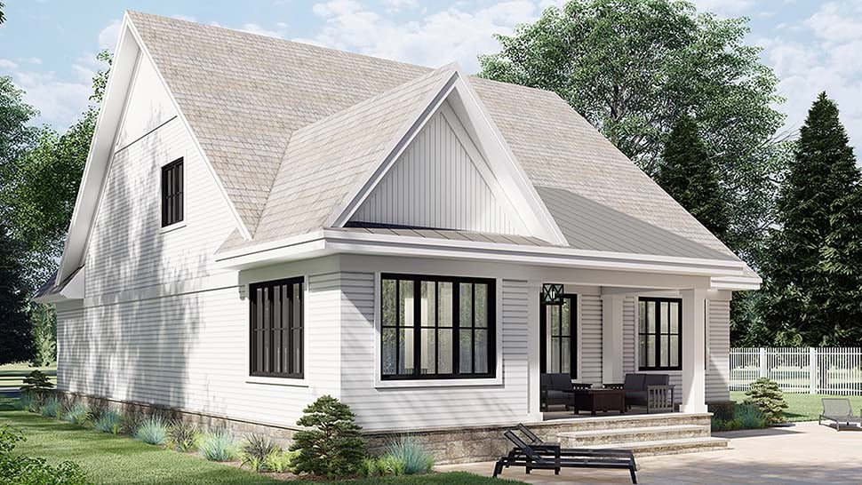 Farmhouse, New American Style Plan with 2889 Sq. Ft., 4 Bedrooms, 4 Bathrooms, 2 Car Garage Picture 4