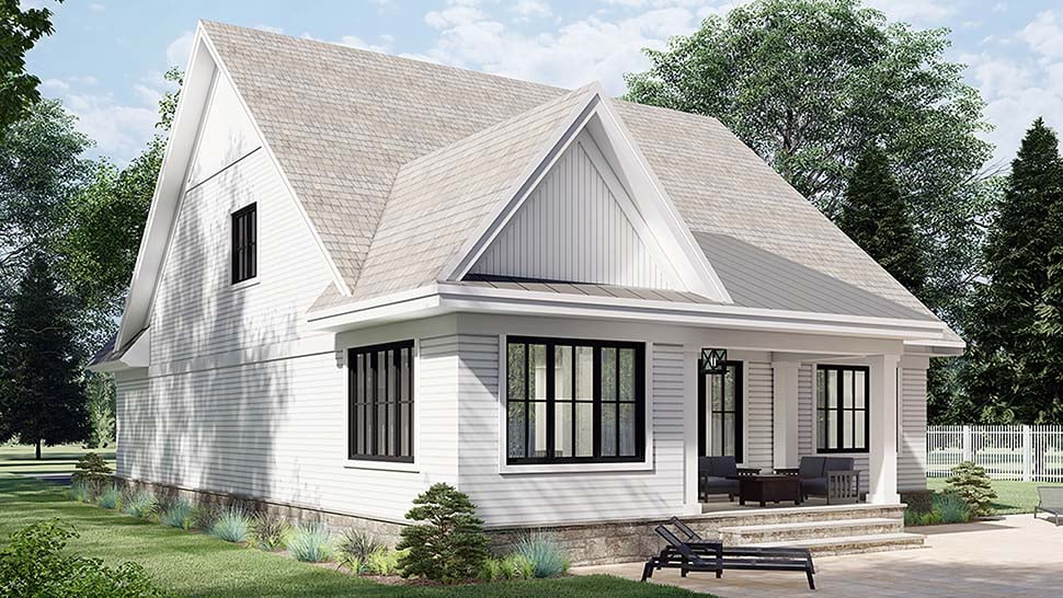 Farmhouse Plan with 2456 Sq. Ft., 3 Bedrooms, 3 Bathrooms, 2 Car Garage Picture 4