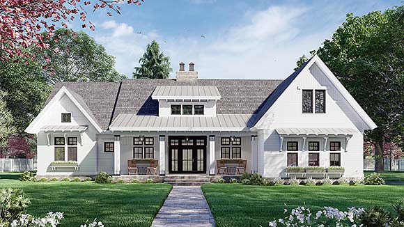 House Plan 41910 Elevation