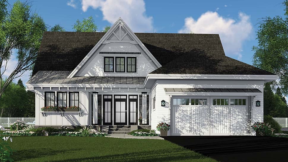 Country, Craftsman, Farmhouse, Traditional Plan with 2453 Sq. Ft., 3 Bedrooms, 4 Bathrooms, 2 Car Garage Picture 4