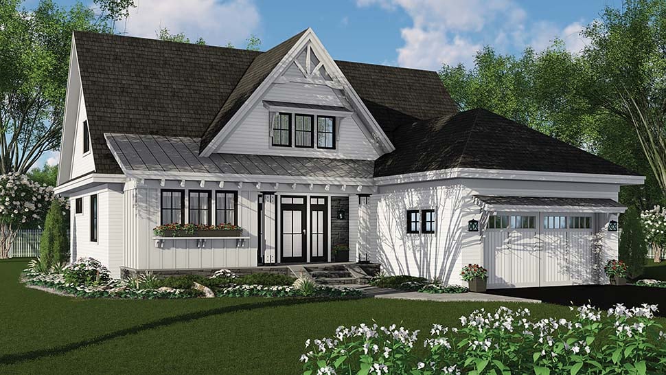 Country, Craftsman, Farmhouse, Traditional Plan with 2453 Sq. Ft., 3 Bedrooms, 4 Bathrooms, 2 Car Garage Picture 5