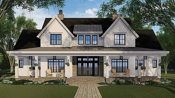 House Plan 41917 Elevation