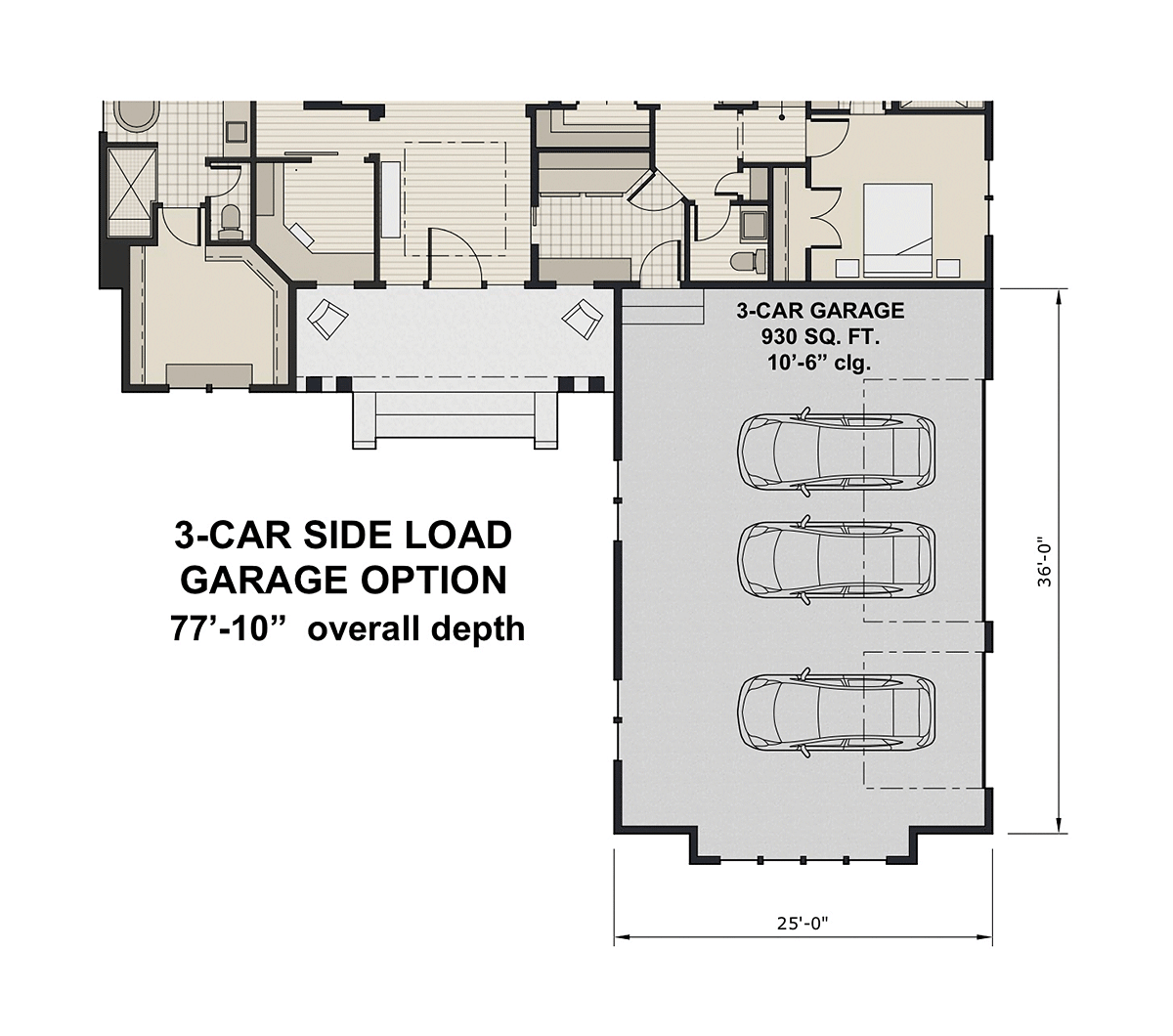 House Plan 41919 Alternate Level One