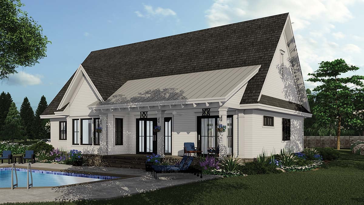 Country, Farmhouse, New American Style Plan with 2046 Sq. Ft., 3 Bedrooms, 3 Bathrooms, 2 Car Garage Picture 3